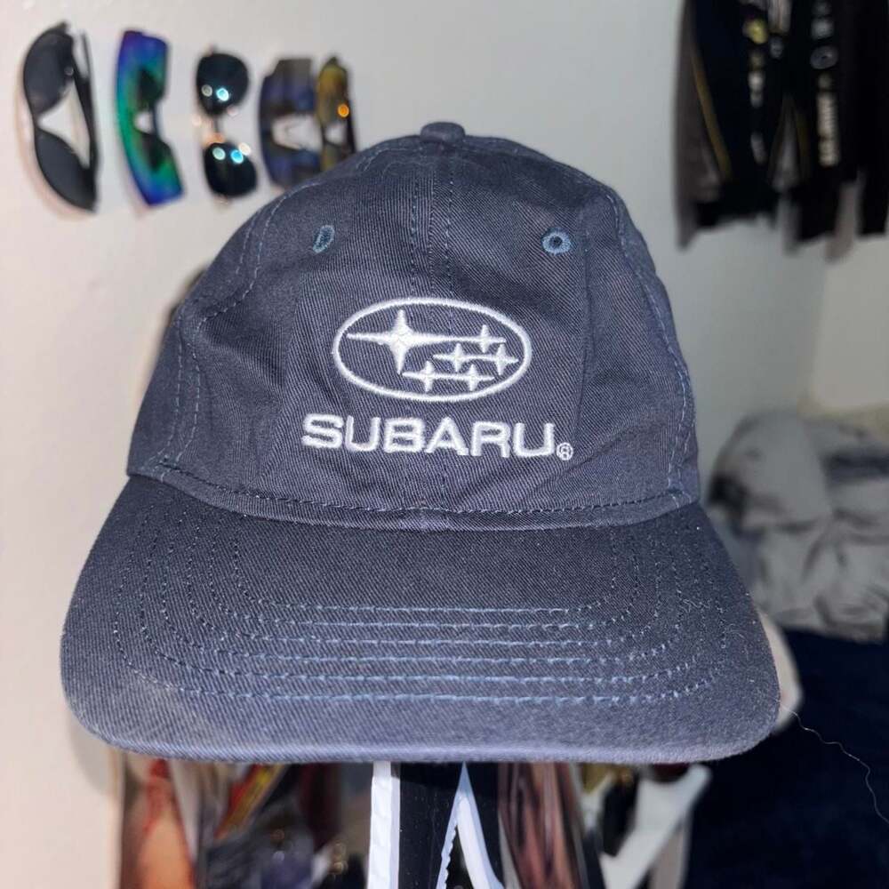 Subaru Logo Embroidered Navy Blue Cotton Baseball Cap